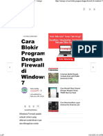 Cara Blokir Program Dengan Firewall Di Windows 7
