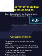 Sociologia Fenomenologica y Etnometodologica