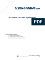 Architect Services Agreement: This Packet Includes