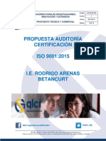 01-242-36 Propuesta Comercial Auditoría Certificación Iso 90012015 V1 PDF