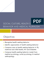 Social Culture Health Seeking Behavior