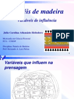 Painéis de madeira: Variáveis que influenciam a prensagem