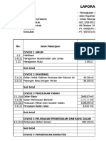 Laporan Kemajuan Pekerjaan: No. Jenis Pekerjaan Divisi 1 Umum