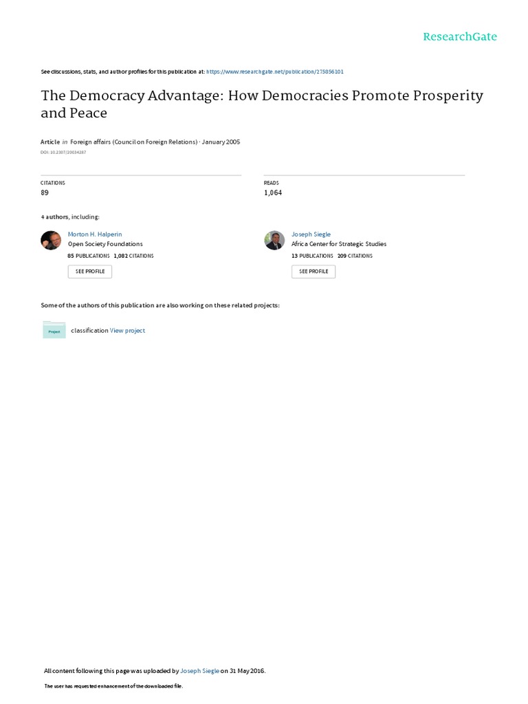 Democracy's Role in Economic Growth | PDF | Authoritarianism | Democracy