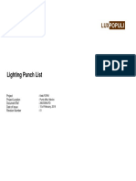 Lighting Punch List: Project Project Location Document Ref Date of Issue Revision Number