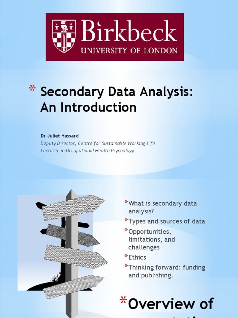 Secondary Data Analysis in Psychology | PDF | Theory | Qualitative Research