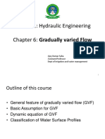 IWM 321: Hydraulic Engineering Chapter 6: Gradually Varied Flow