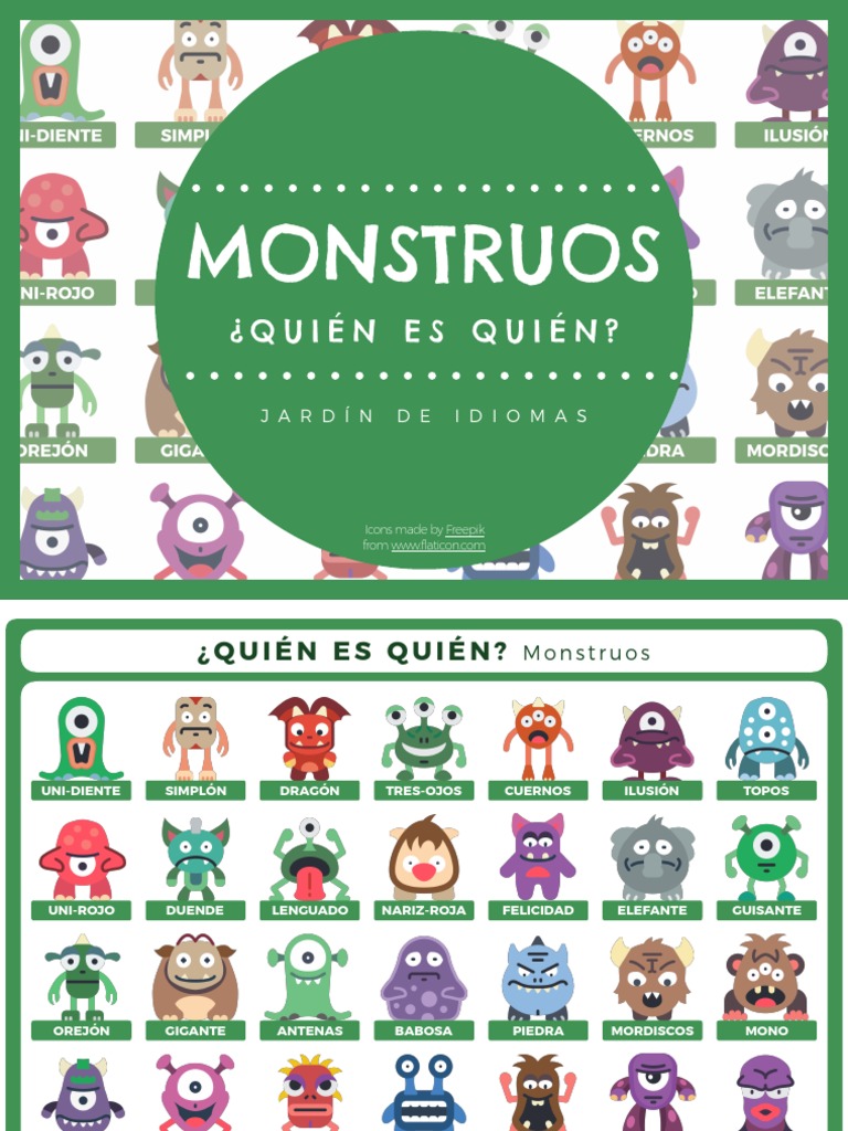 ¿QEQ - Monstruos PDF | PDF