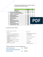 Detalle de Equipos y Accesorios para El Mejoramiento de La Red