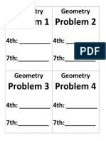 Geometry Grouping Charts