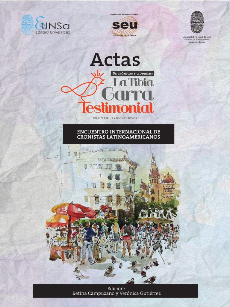 Actas La Tibia Garra 2019 PDF | PDF | CrÃ­tica literaria | America latina