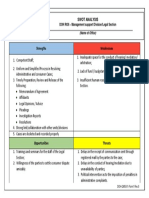 Swot Analysis: Doh Roii - Management Support Division/Legal Section