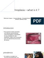 Oral Erythroplasia - What Is It