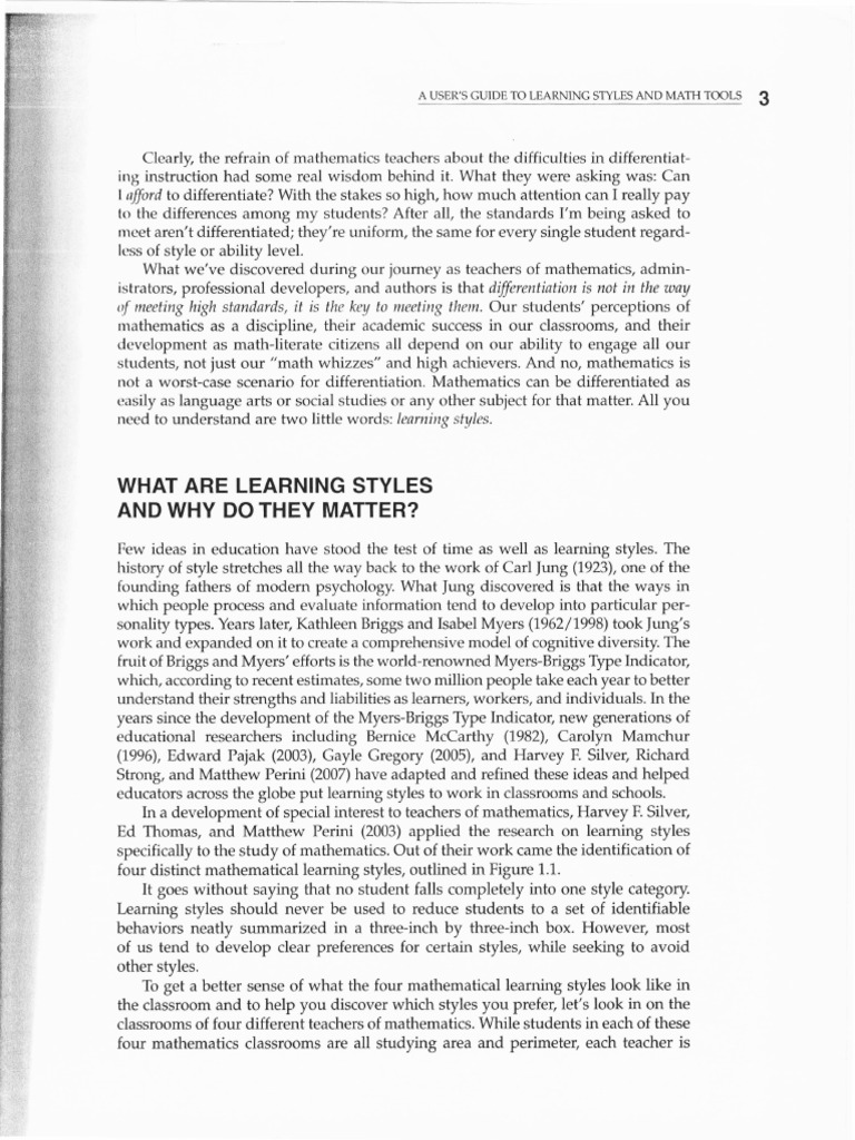 M2A2 Learning Styles Article | PDF | Learning Styles | Area