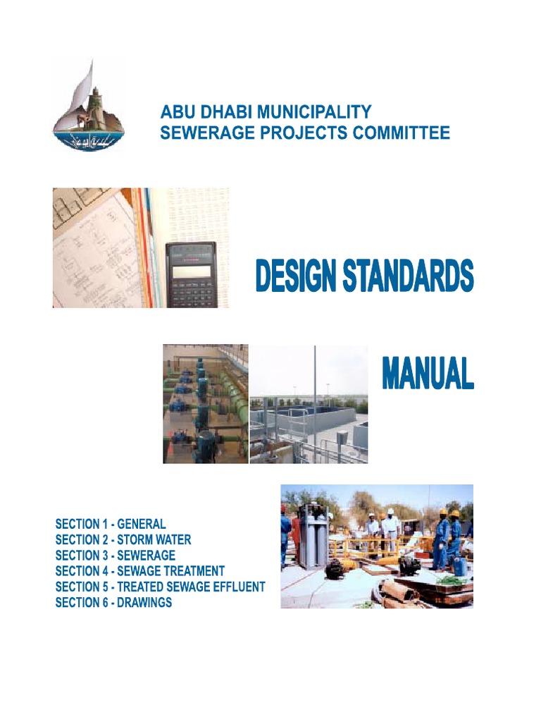 Design Standards Manual PDF | PDF | Sewage Treatment | Sanitary Sewer