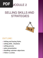 Selling Skills and Strategies