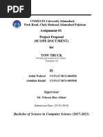 Assignment-01 Project Proposal (Scope Document) For Tow Truck