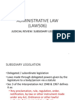 Chapter 2 - Subsidiary Legislation
