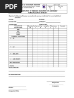 Department of Education Region Iii: Doc Code No. 1 Rev. No 01