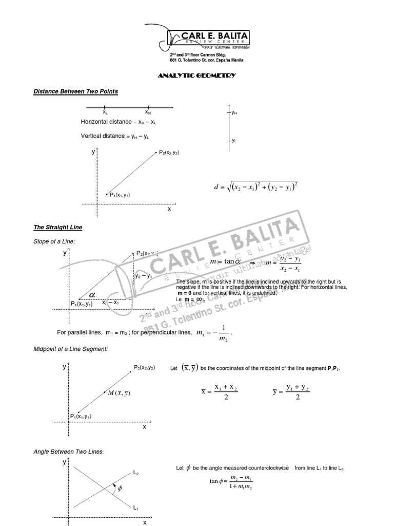Math Majorship AnalyticGeometry | PDF | Ellipse | Mathematical Objects