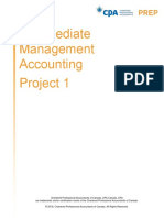 Intermediate Management Accounting Project 1