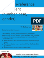 Pronoun - Reference Agreement(Gender, Case, Number) (1)