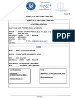 Anexa 18 - Formular de Identificare Financiara