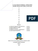 Contrastive Analysis in Nominal Affixation Between English and Batak Toba Language A R R A N G E D