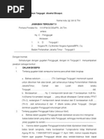 Format Jawaban Tergugat Disertai Eksepsi