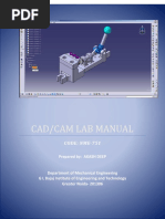 Cadcam Lab Manual Me3681 | PDF | Computer Aided Design | Screw