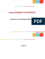 Analog &digital VLSI DESIGN: Instructor: Dr. Darshak K Bhatt
