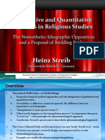 Qualitative and Quantitative Methods in Religious Studies: Heinz Streib