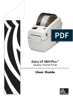 Zebra LP 2824 Plus™: User Guide