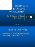 Production and Operations Management: Ch. 6: Design of Goods and Services