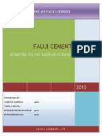 Fauji Cement: Sumitted To: Ch. Mazhar Hussain