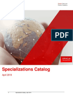 Specializations Catalog: April 2019