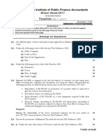 Pakistan Institute of Public Finance Accountants: Taxation