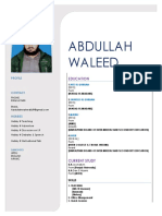 Abdullah Waleed: Education