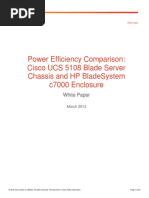 Power Efficiency Comparison: Cisco Ucs 5108 Blade Server Chassis and HP Bladesystem C7000 Enclosure