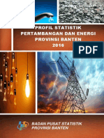 Profil Statistik Pertambangan Dan Energi Provinsi Banten 2016 PDF