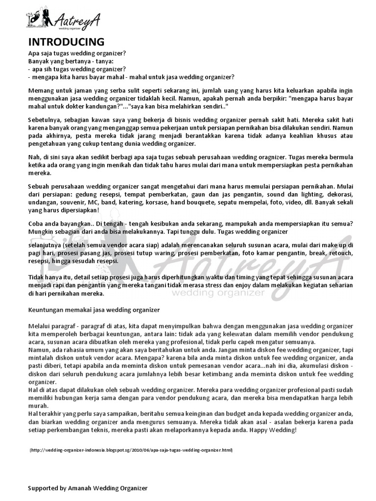 Pricelist Aatreya Wedding 1 Pdf