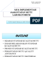 Regulation Implementation of Intenal QA in Lab DR Vivi Keumala Sari SP - PK