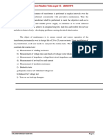 Transformer Testing PDF