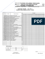 Daftar Hadir Sman 8 2018-2019