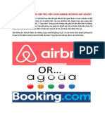So Sánh Airbnb, Booking Và Agoda