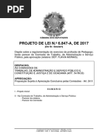 Regulamentação Pedagogo PL 6847 2017