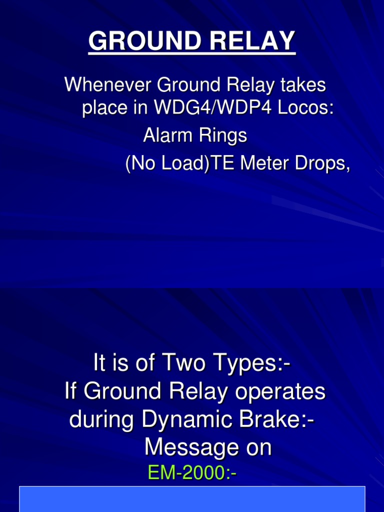Ground Relay