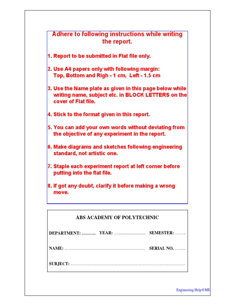 Engineering Lab Report Guide | PDF | Ultimate Tensile Strength | Hardness