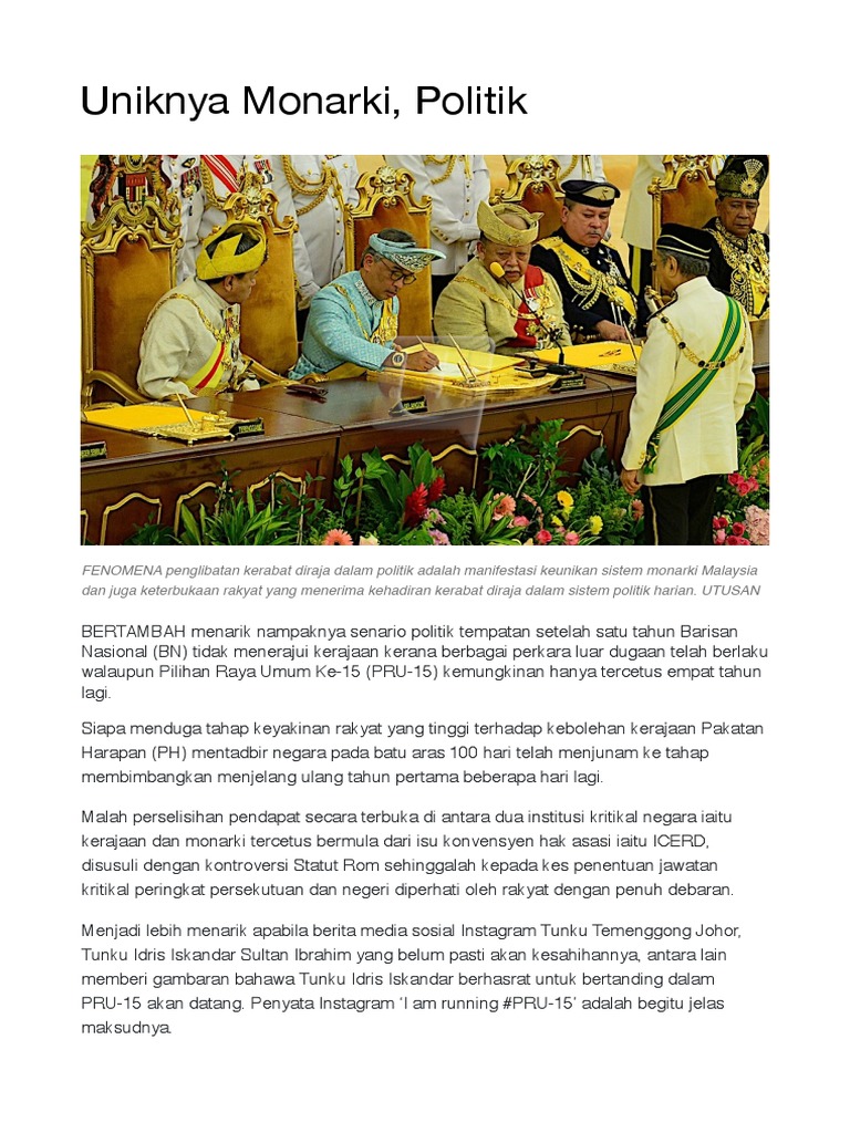 Uniknya Monarki Politik Pdf