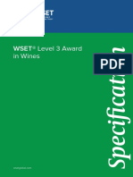Level 3 Award in Wines Specification